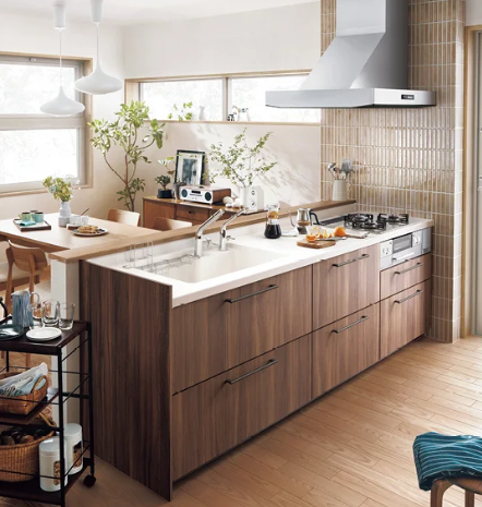 TOTOのキッチンmitteミッテの施工イメージ