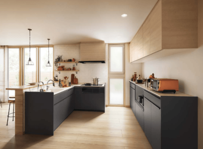 リクシルの新キッチンシエラのリフォーム事例