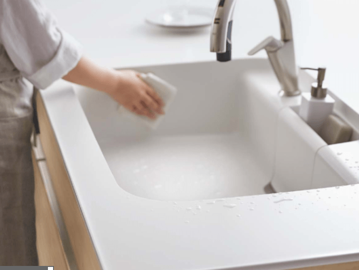 リクシルの新キッチンシエラの一体型シンク